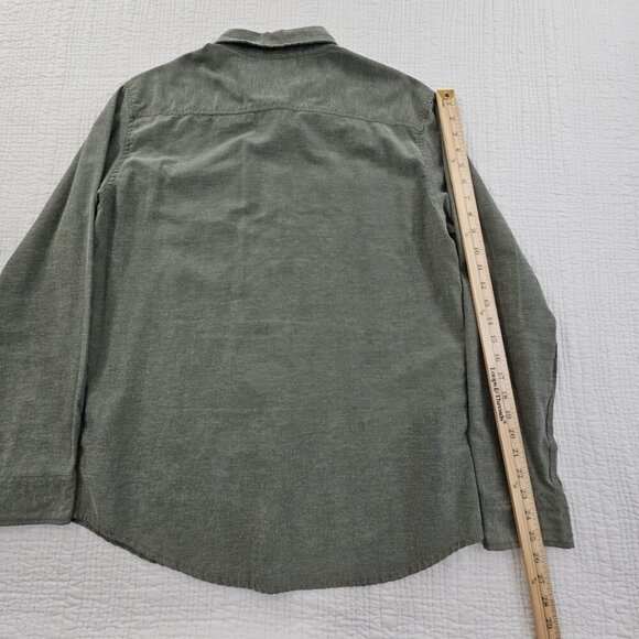 Ecko Unltd. Button Down Shirt Men's L Green Chambray Long Sleeve EUC LN - Picture 13 of 16